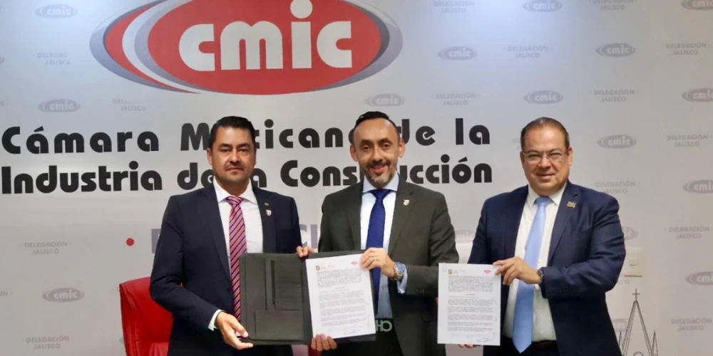Firma de convenio con cámara de la Industria de la Contrucción y el Instituto de Justicia Alternativa del Estado de Jalisco